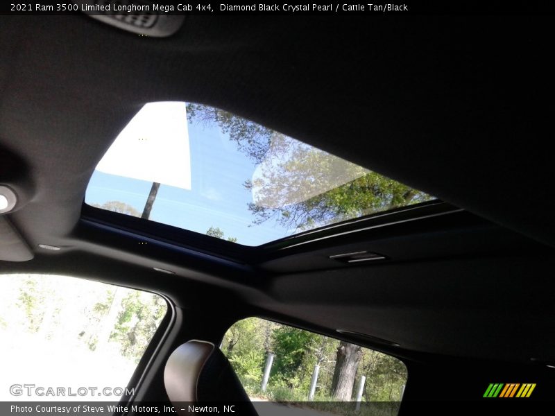 Diamond Black Crystal Pearl / Cattle Tan/Black 2021 Ram 3500 Limited Longhorn Mega Cab 4x4