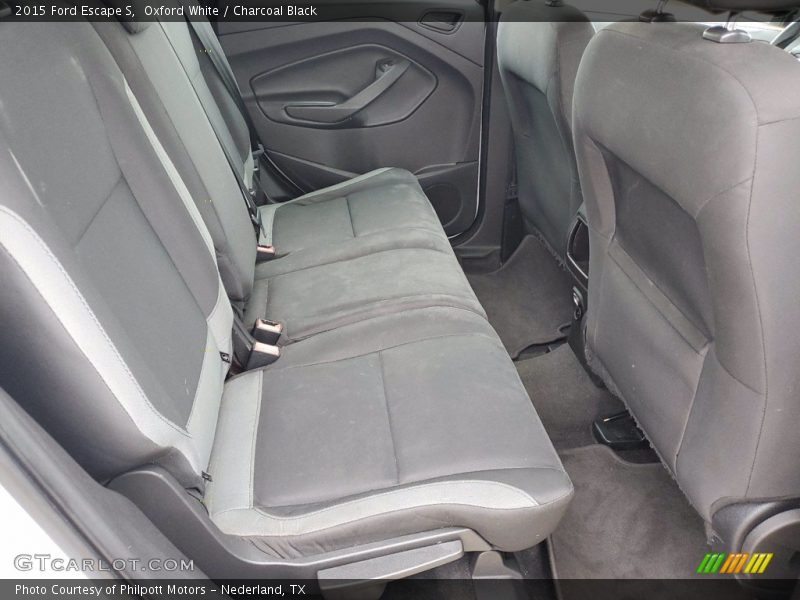 Oxford White / Charcoal Black 2015 Ford Escape S