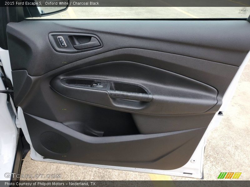 Oxford White / Charcoal Black 2015 Ford Escape S