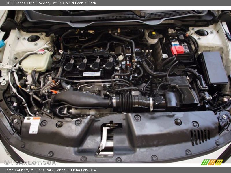 White Orchid Pearl / Black 2018 Honda Civic Si Sedan