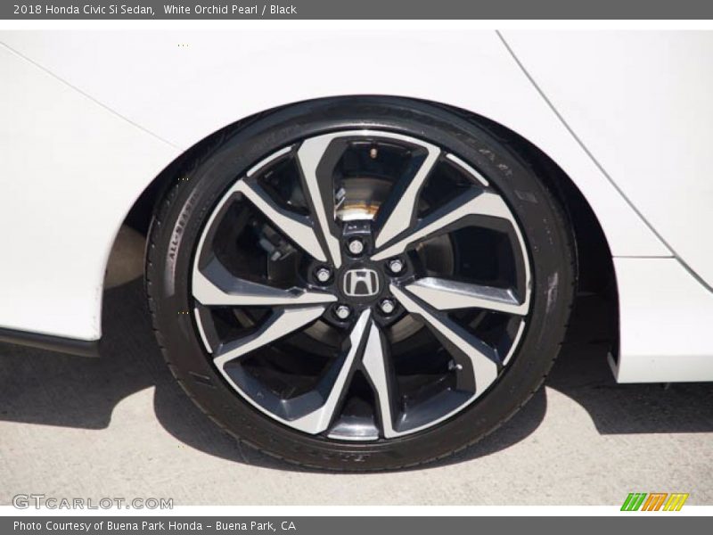White Orchid Pearl / Black 2018 Honda Civic Si Sedan
