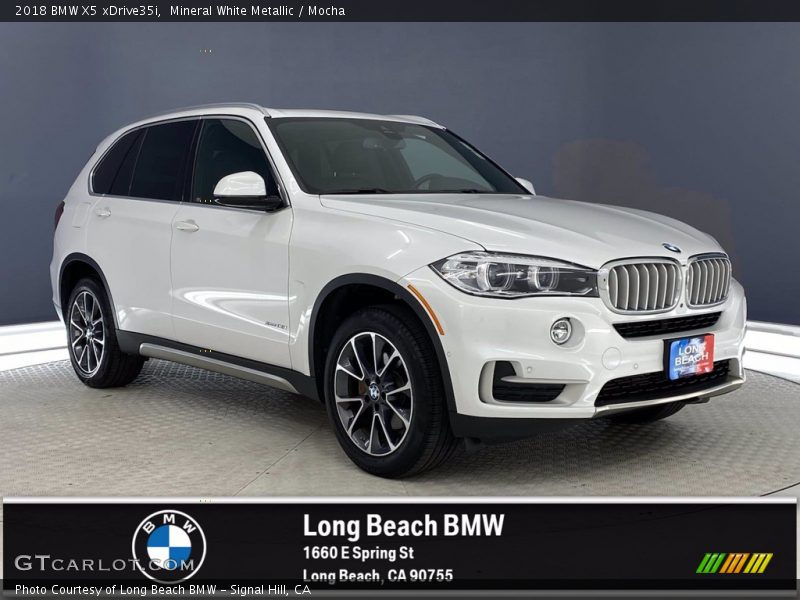 Mineral White Metallic / Mocha 2018 BMW X5 xDrive35i