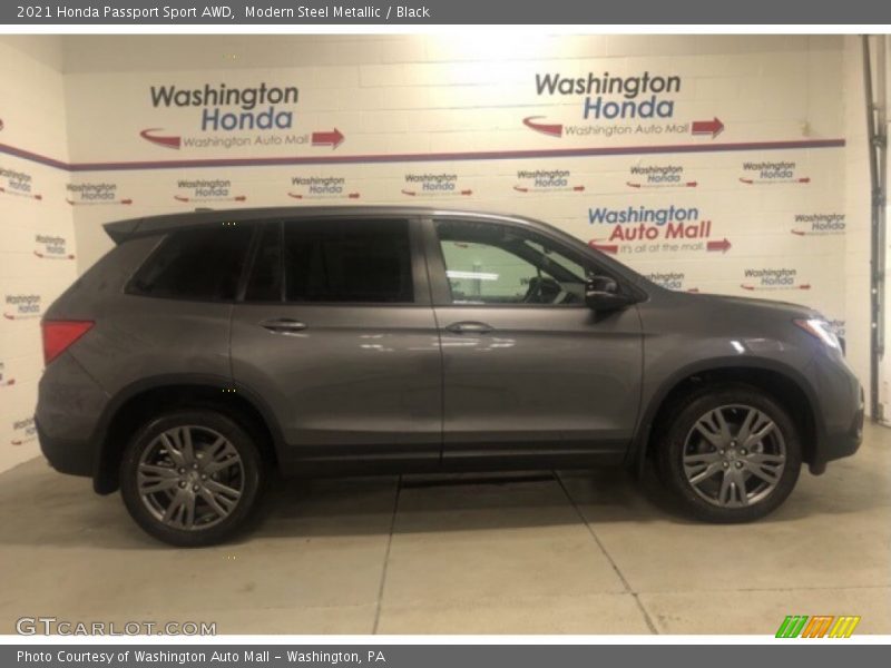 Modern Steel Metallic / Black 2021 Honda Passport Sport AWD