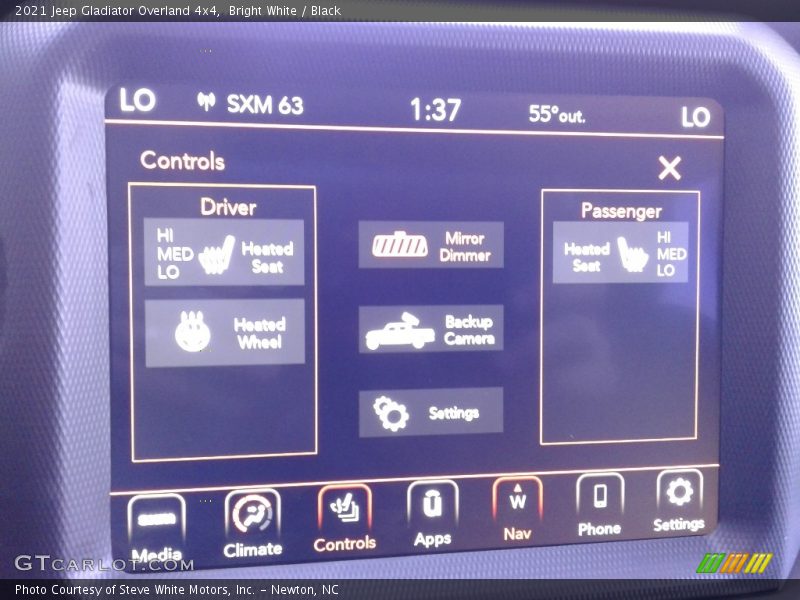 Bright White / Black 2021 Jeep Gladiator Overland 4x4