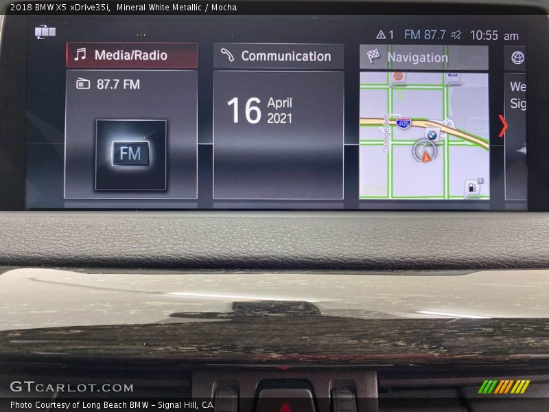 Mineral White Metallic / Mocha 2018 BMW X5 xDrive35i