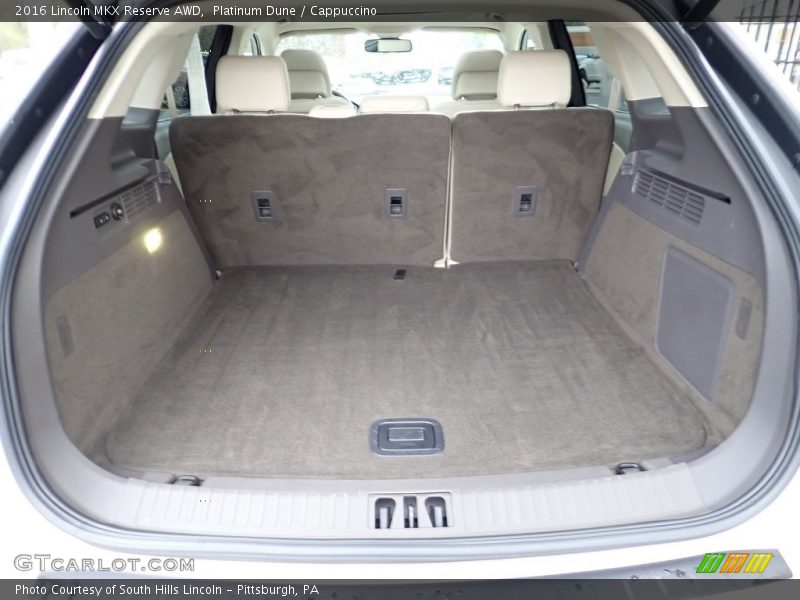  2016 MKX Reserve AWD Trunk