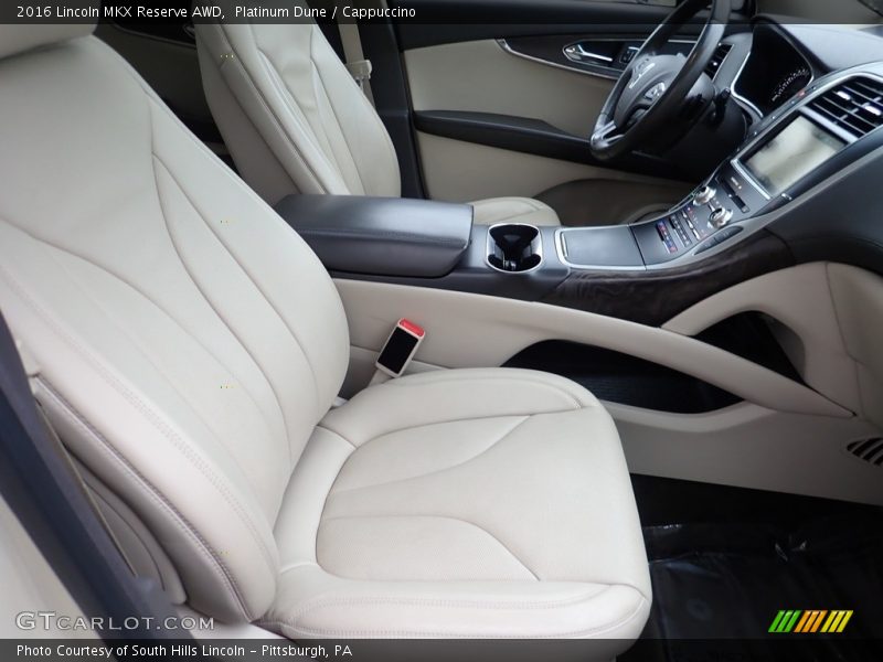 Front Seat of 2016 MKX Reserve AWD