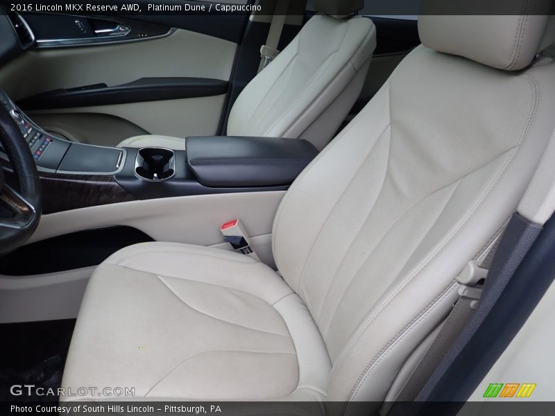 Front Seat of 2016 MKX Reserve AWD