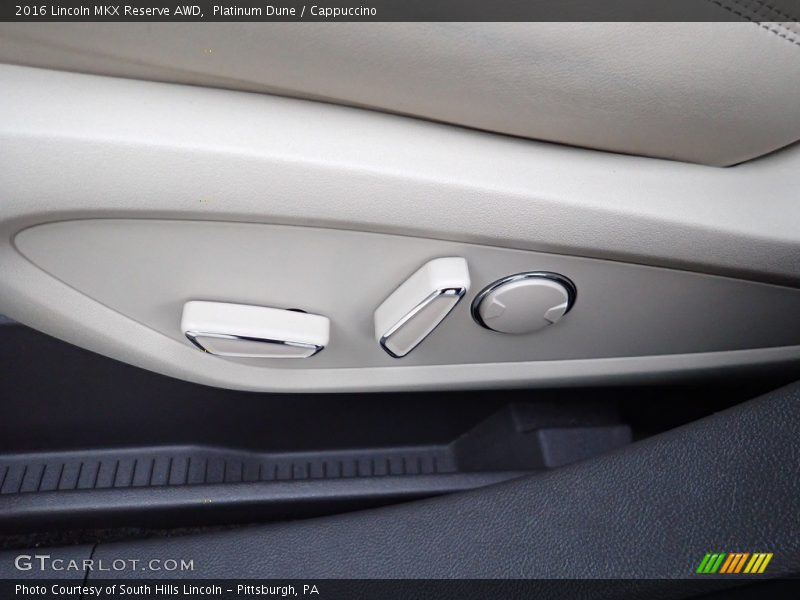 Front Seat of 2016 MKX Reserve AWD