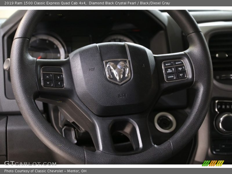 Diamond Black Crystal Pearl / Black/Diesel Gray 2019 Ram 1500 Classic Express Quad Cab 4x4