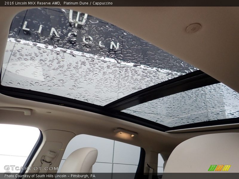 Sunroof of 2016 MKX Reserve AWD