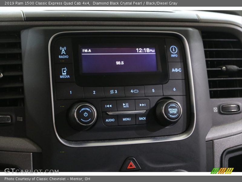 Diamond Black Crystal Pearl / Black/Diesel Gray 2019 Ram 1500 Classic Express Quad Cab 4x4