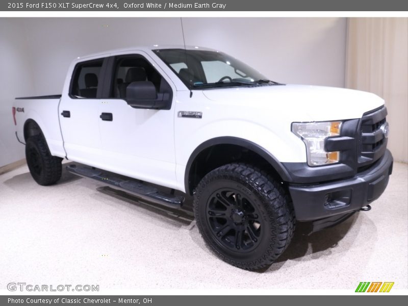 Oxford White / Medium Earth Gray 2015 Ford F150 XLT SuperCrew 4x4