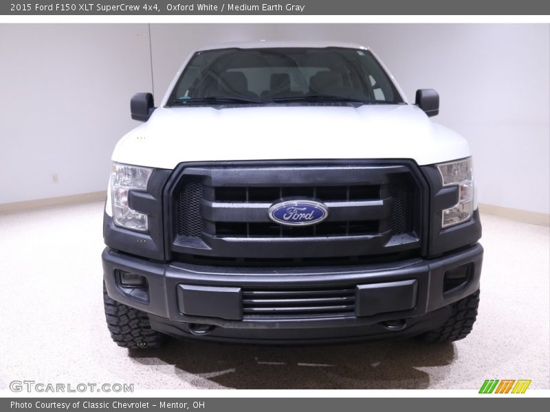 Oxford White / Medium Earth Gray 2015 Ford F150 XLT SuperCrew 4x4