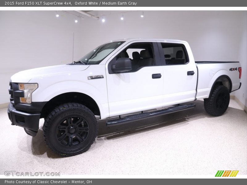Oxford White / Medium Earth Gray 2015 Ford F150 XLT SuperCrew 4x4