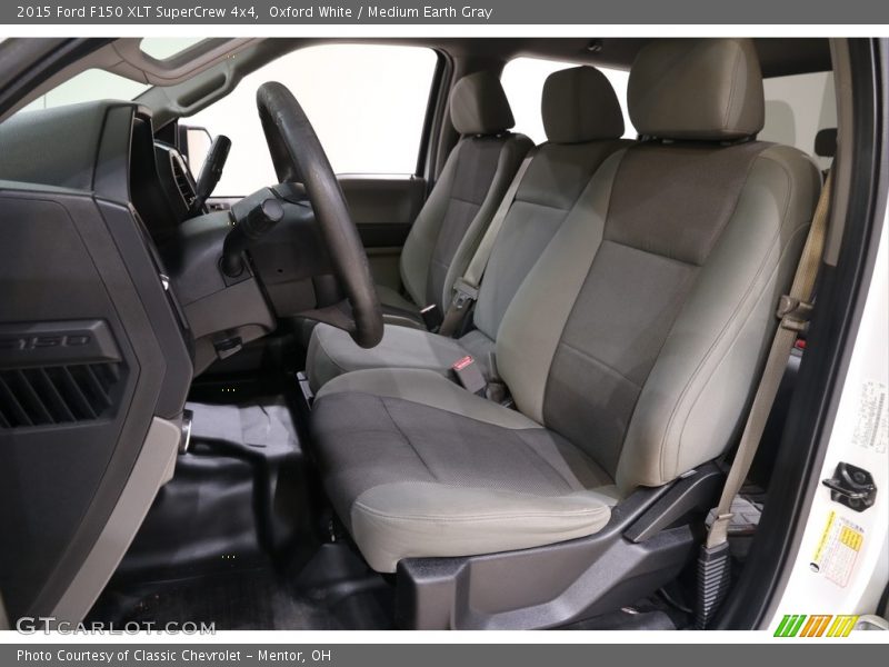 Oxford White / Medium Earth Gray 2015 Ford F150 XLT SuperCrew 4x4