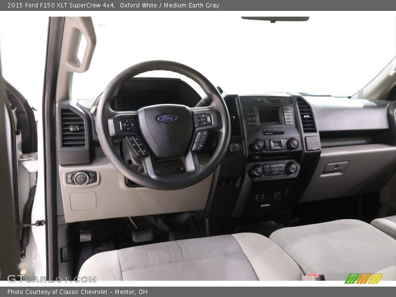 Oxford White / Medium Earth Gray 2015 Ford F150 XLT SuperCrew 4x4