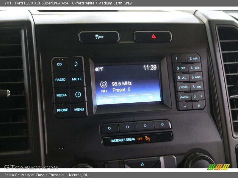 Oxford White / Medium Earth Gray 2015 Ford F150 XLT SuperCrew 4x4