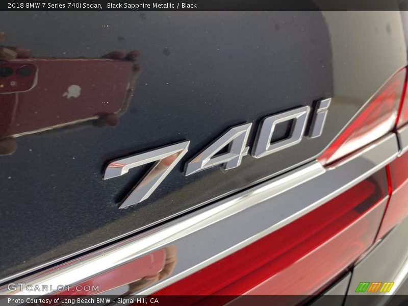 Black Sapphire Metallic / Black 2018 BMW 7 Series 740i Sedan