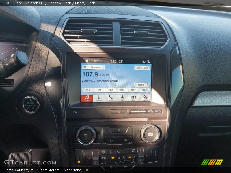 Shadow Black / Ebony Black 2018 Ford Explorer XLT