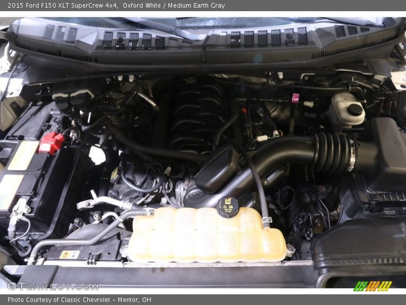 Oxford White / Medium Earth Gray 2015 Ford F150 XLT SuperCrew 4x4