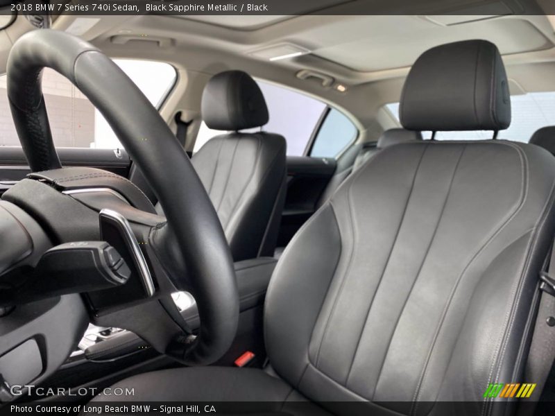 Black Sapphire Metallic / Black 2018 BMW 7 Series 740i Sedan