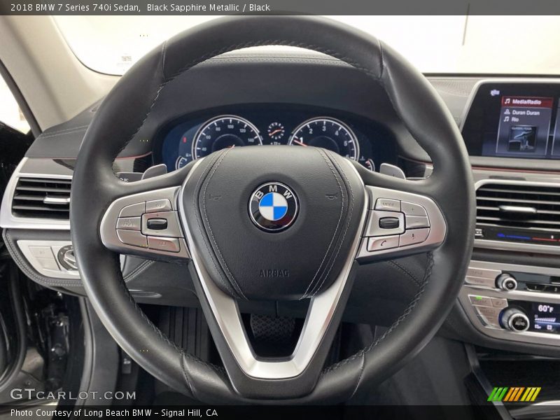 Black Sapphire Metallic / Black 2018 BMW 7 Series 740i Sedan