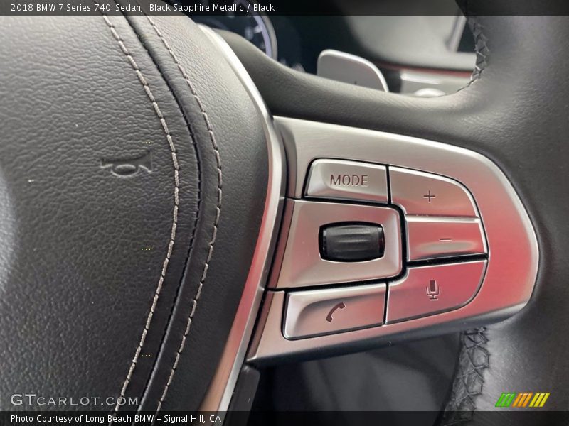 Black Sapphire Metallic / Black 2018 BMW 7 Series 740i Sedan