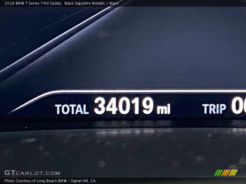 Black Sapphire Metallic / Black 2018 BMW 7 Series 740i Sedan