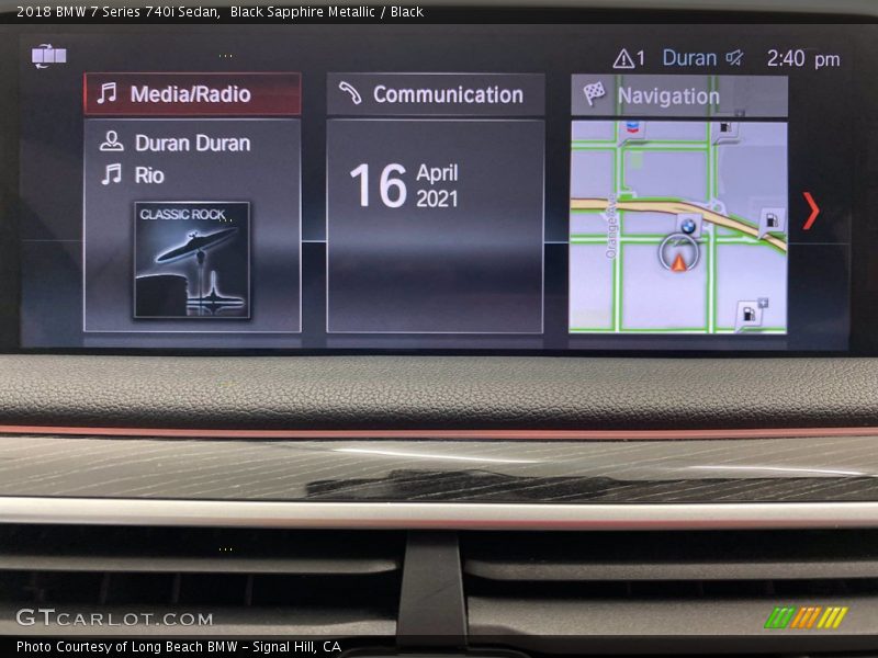 Black Sapphire Metallic / Black 2018 BMW 7 Series 740i Sedan