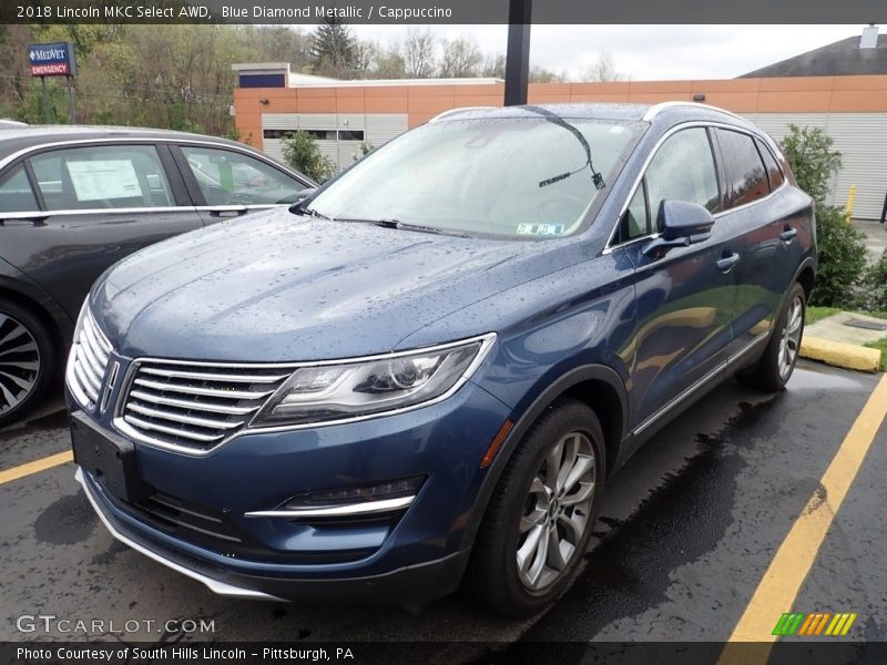Blue Diamond Metallic / Cappuccino 2018 Lincoln MKC Select AWD