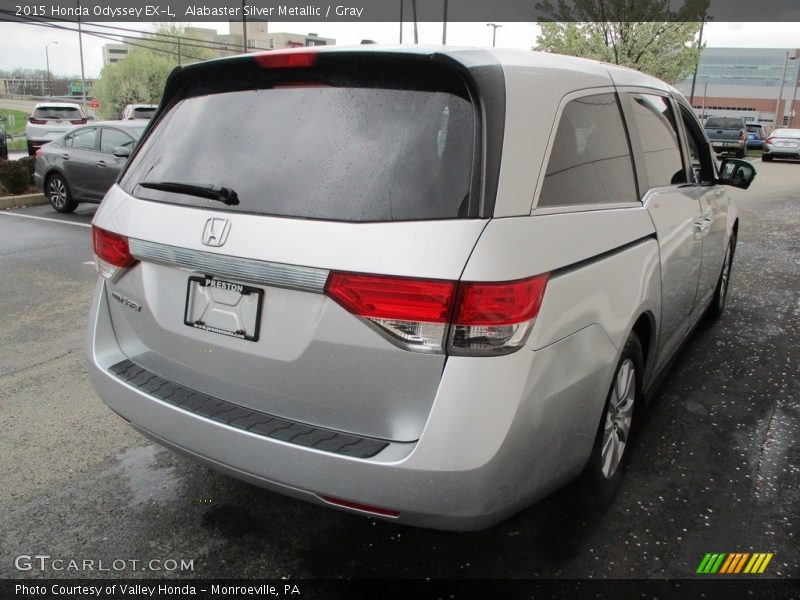 Alabaster Silver Metallic / Gray 2015 Honda Odyssey EX-L