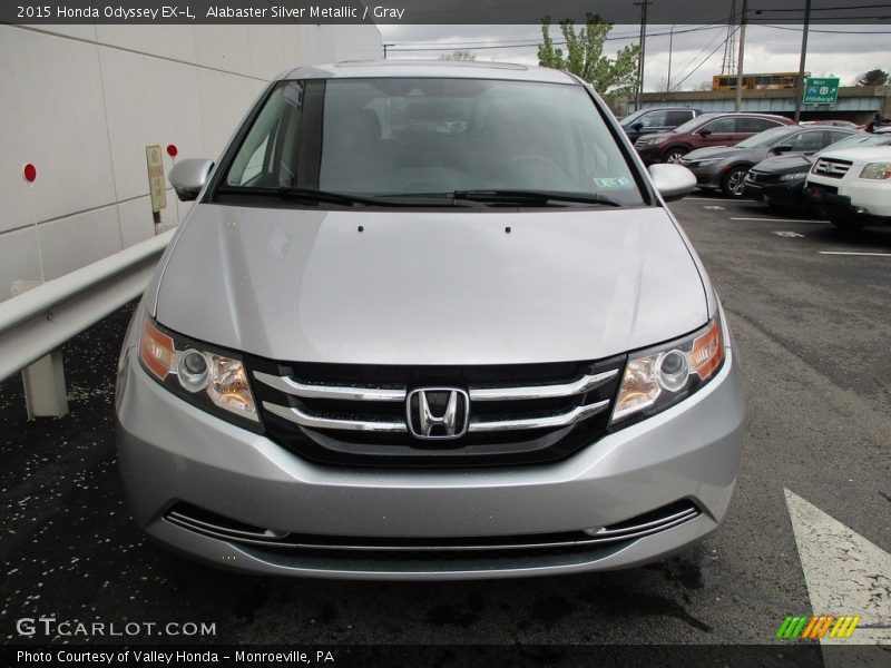 Alabaster Silver Metallic / Gray 2015 Honda Odyssey EX-L