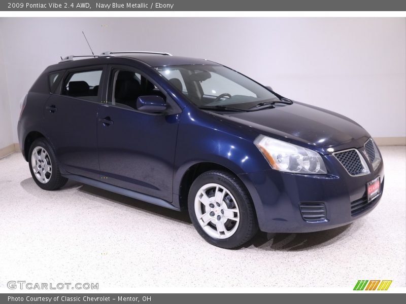 Navy Blue Metallic / Ebony 2009 Pontiac Vibe 2.4 AWD