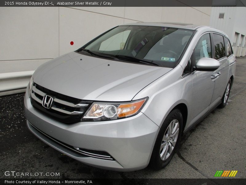 Alabaster Silver Metallic / Gray 2015 Honda Odyssey EX-L