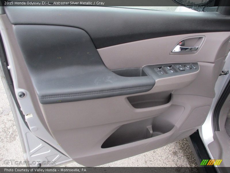Alabaster Silver Metallic / Gray 2015 Honda Odyssey EX-L