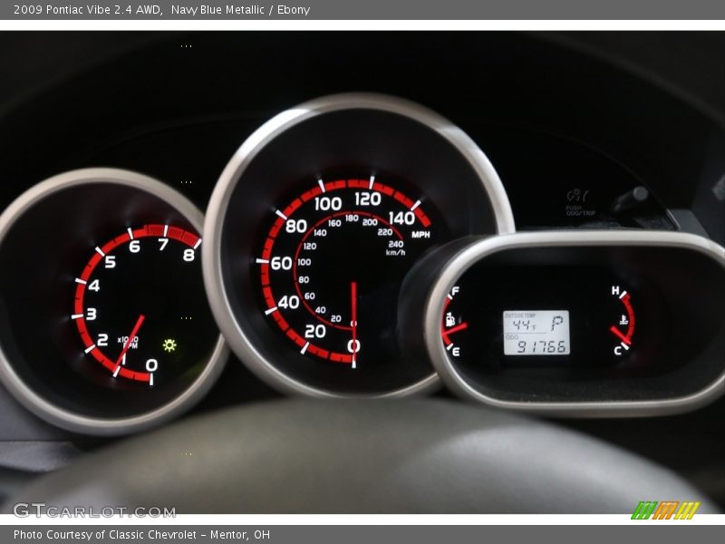 Navy Blue Metallic / Ebony 2009 Pontiac Vibe 2.4 AWD