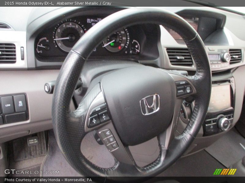 Alabaster Silver Metallic / Gray 2015 Honda Odyssey EX-L