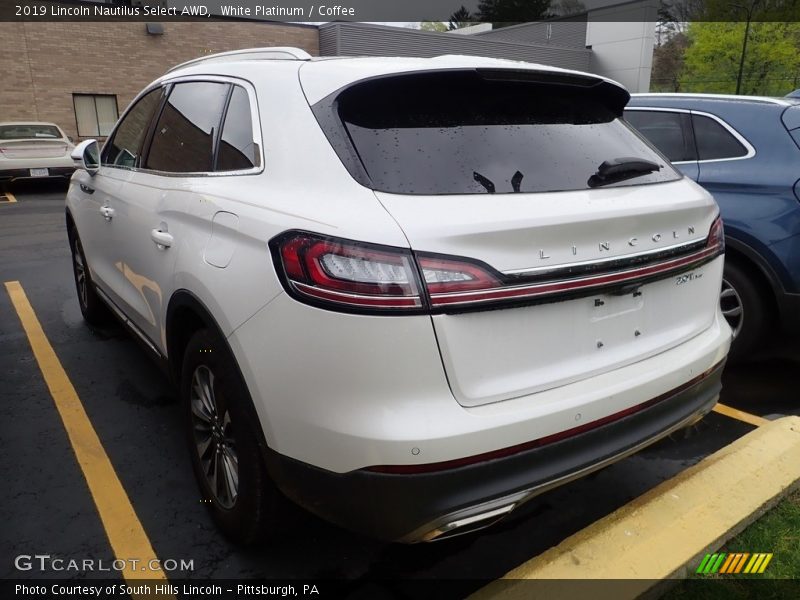 White Platinum / Coffee 2019 Lincoln Nautilus Select AWD