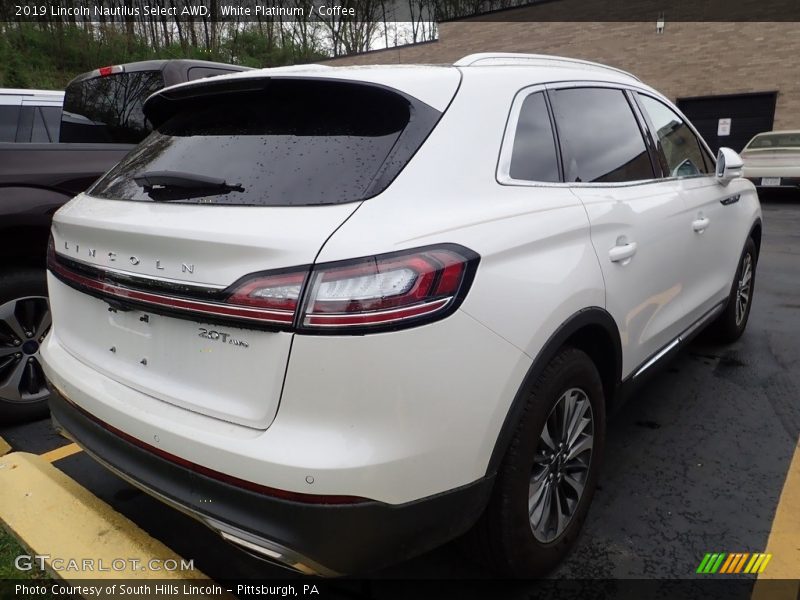 White Platinum / Coffee 2019 Lincoln Nautilus Select AWD