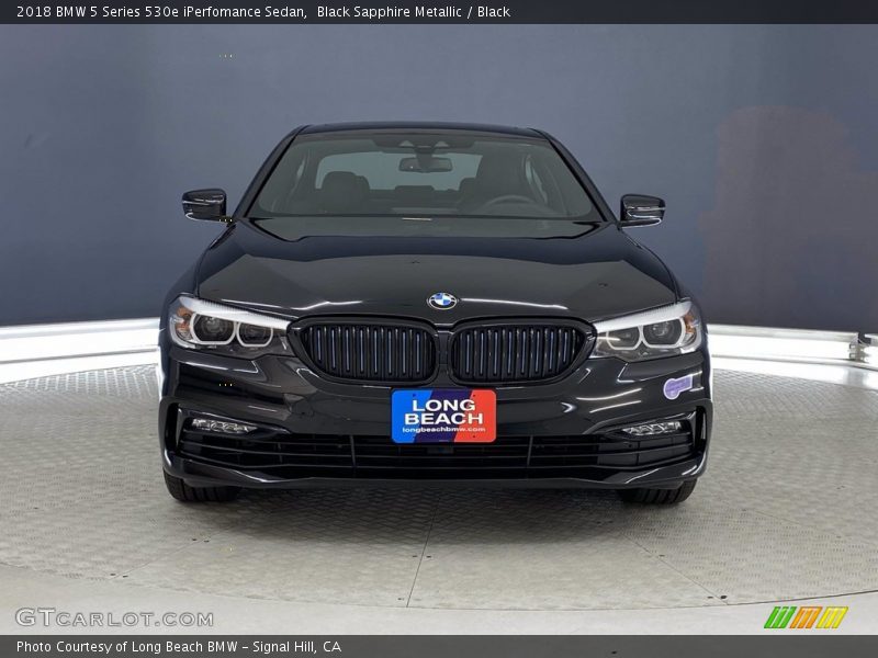 Black Sapphire Metallic / Black 2018 BMW 5 Series 530e iPerfomance Sedan