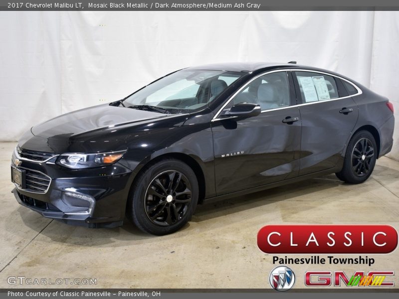 Mosaic Black Metallic / Dark Atmosphere/Medium Ash Gray 2017 Chevrolet Malibu LT