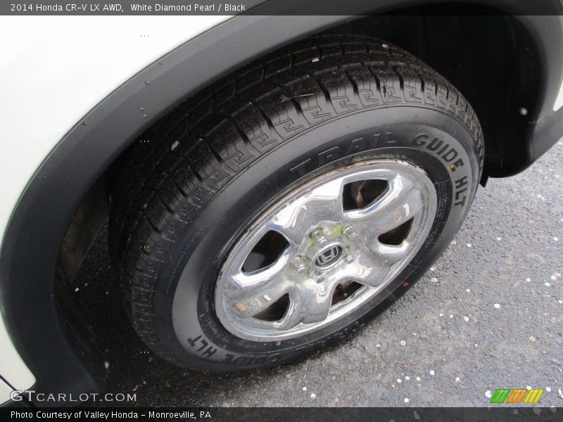White Diamond Pearl / Black 2014 Honda CR-V LX AWD