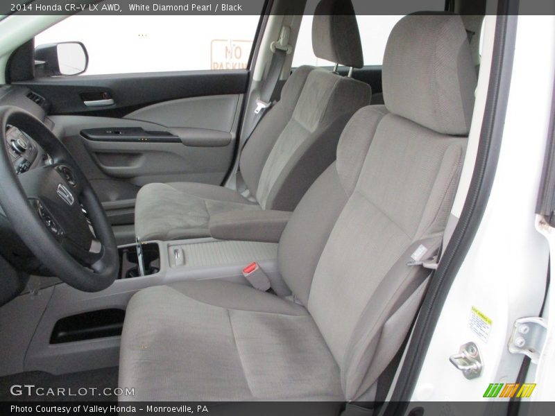 White Diamond Pearl / Black 2014 Honda CR-V LX AWD