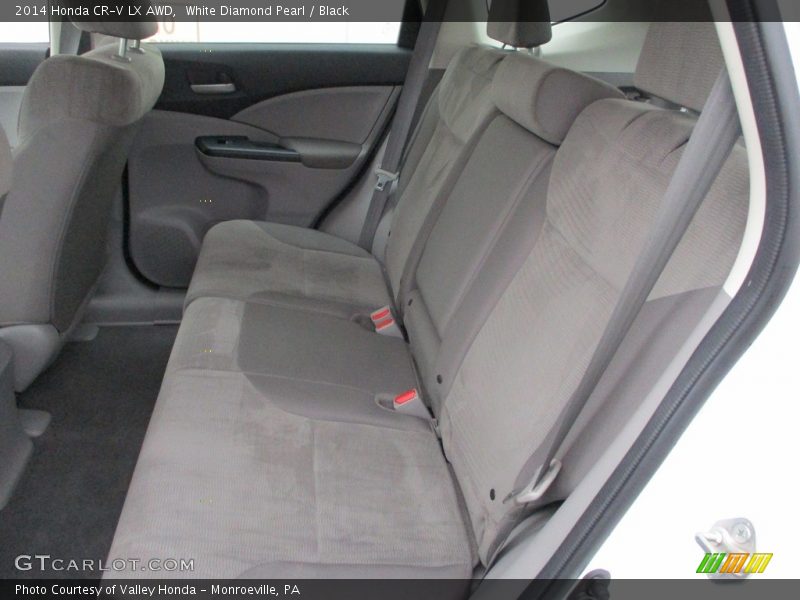White Diamond Pearl / Black 2014 Honda CR-V LX AWD