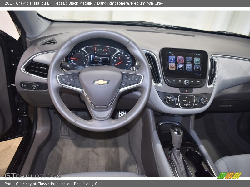 Mosaic Black Metallic / Dark Atmosphere/Medium Ash Gray 2017 Chevrolet Malibu LT