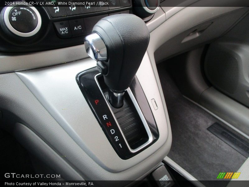 White Diamond Pearl / Black 2014 Honda CR-V LX AWD