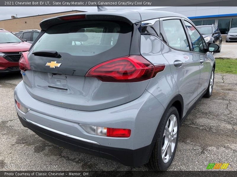 Slate Gray Metallic / Dark Galvanized Gray/Sky Cool Gray 2021 Chevrolet Bolt EV LT
