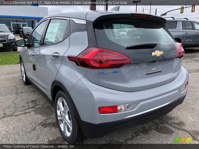 Slate Gray Metallic / Dark Galvanized Gray/Sky Cool Gray 2021 Chevrolet Bolt EV LT