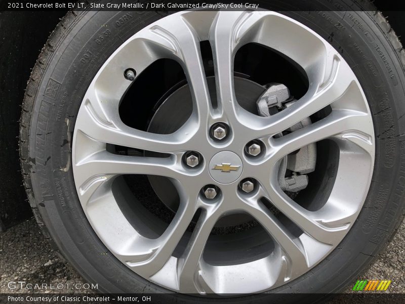 Slate Gray Metallic / Dark Galvanized Gray/Sky Cool Gray 2021 Chevrolet Bolt EV LT